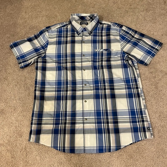 Chaps Men's Plaid Button Down Shirt - Picture 1 of 8